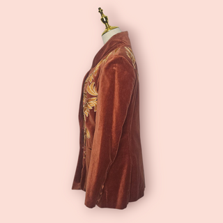 CHASING UNICORNS - VELEVET handsewn EMBROIDERED Jacket est. RRP $570
