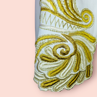 CHASING UNICORNS - '9O'S EMBROIDED JACKET' ANTIQUE WHITE BNWT est. RRP $490