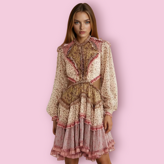 ZIMMERMANN - 'JUNIPER SPLICED' Cut out Dress RRP $1500