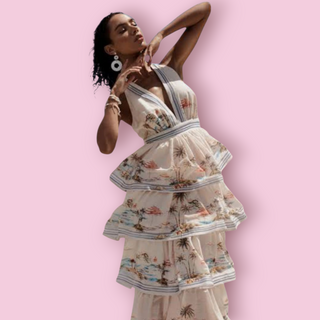 SHIEKE - 'RIVIERA' Maxi Print Dress Est. RRP $280