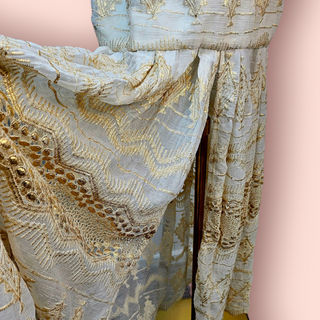 ASILIO - 'BEFORE THE BLAZE' Dress Cream & Gold RRP $430